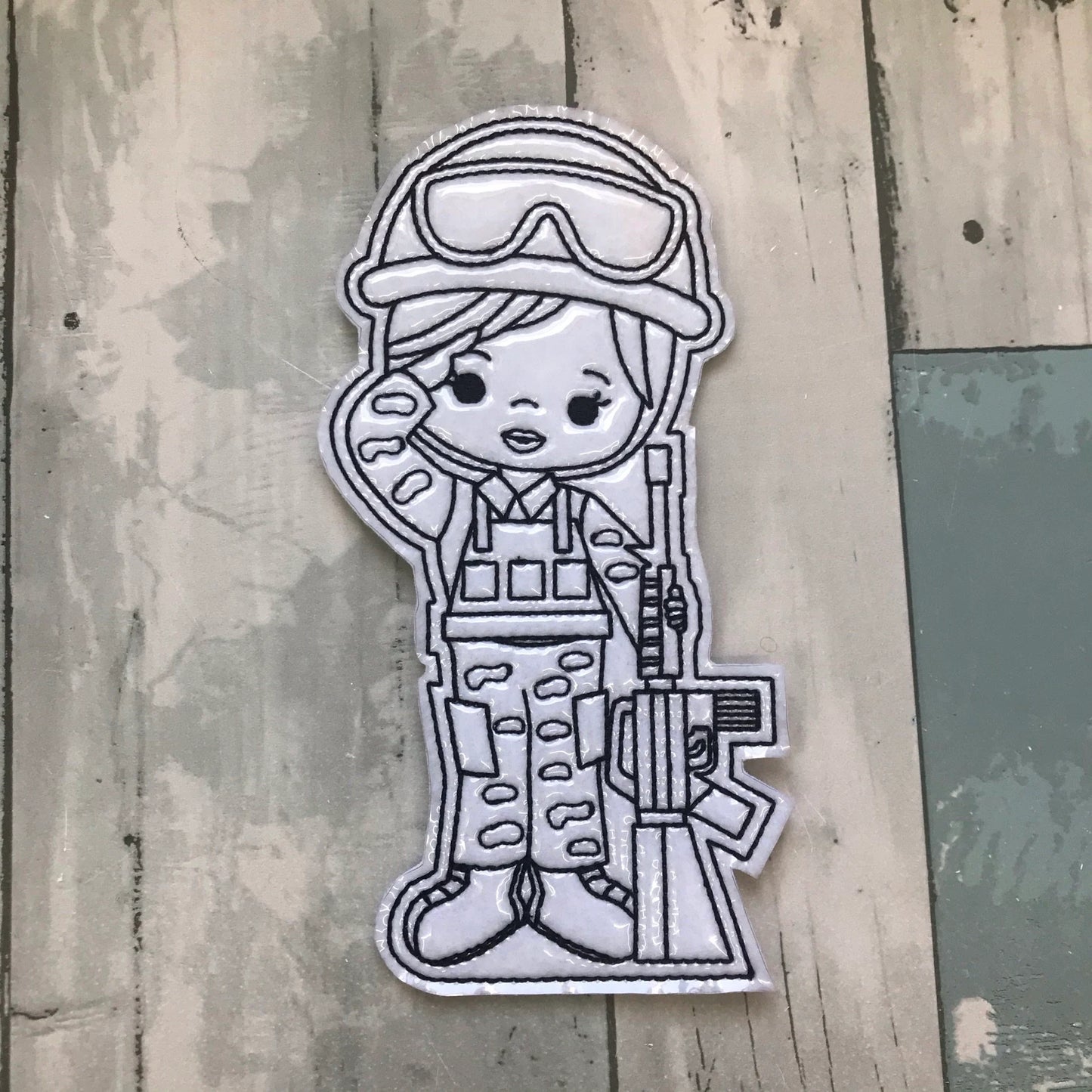 Soldier Colouring Dolls