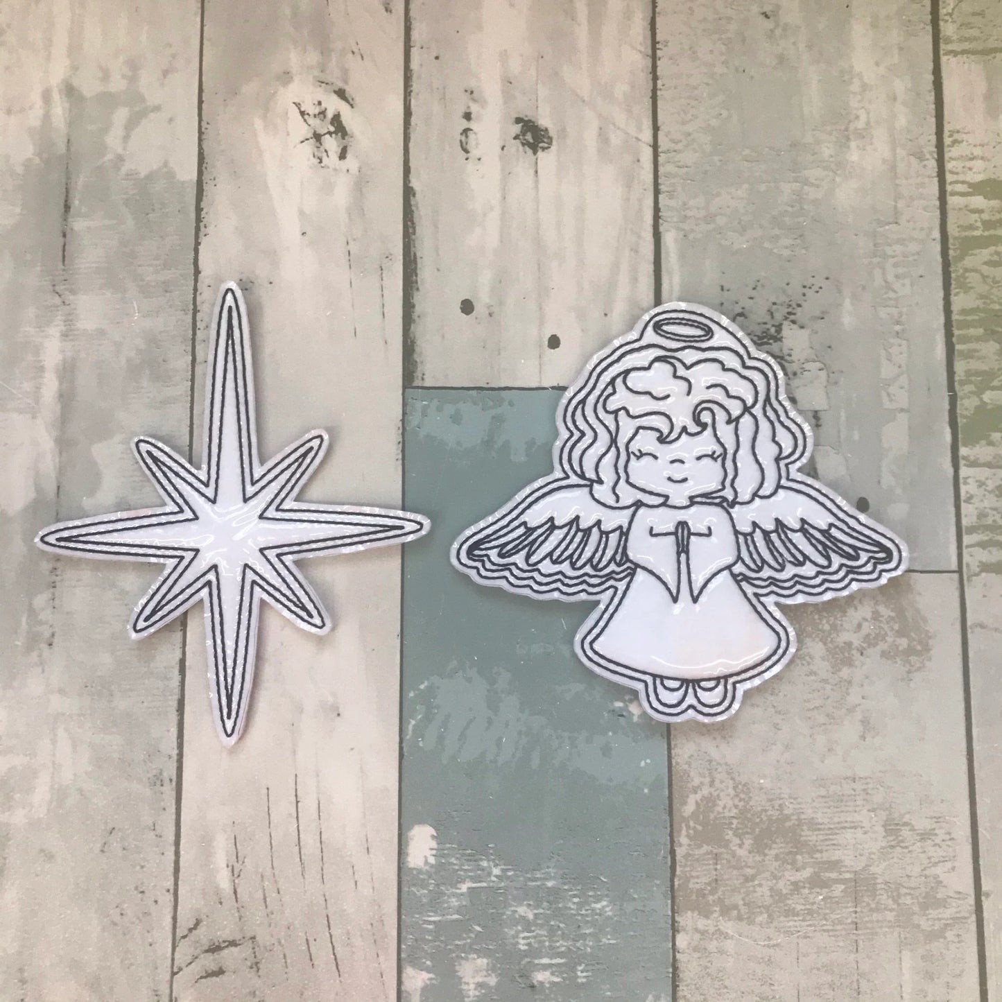 Nativity Set 4 Colouring Dolls
