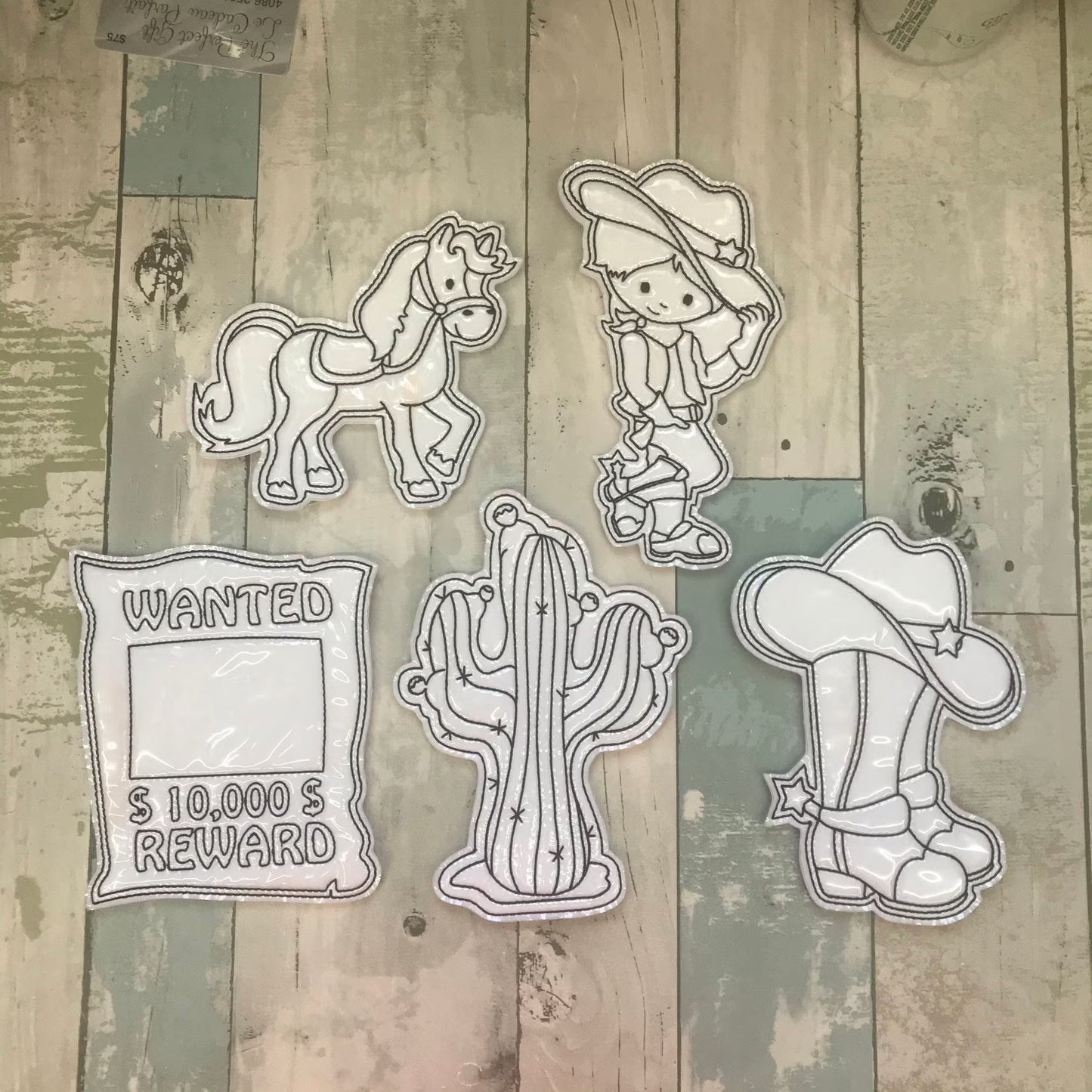 Cowboy Colouring Dolls