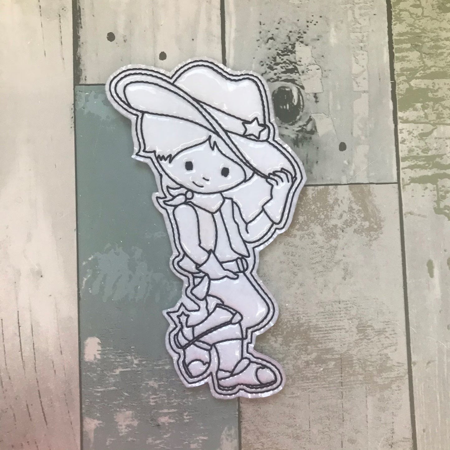 Cowboy Colouring Dolls