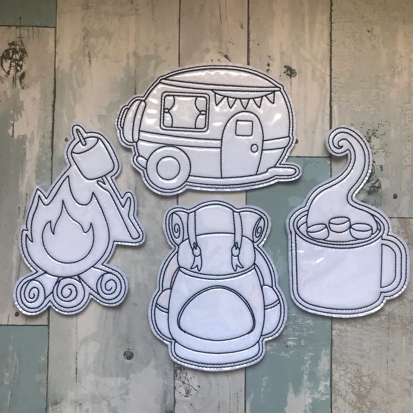 Camping Adventure Colouring Dolls