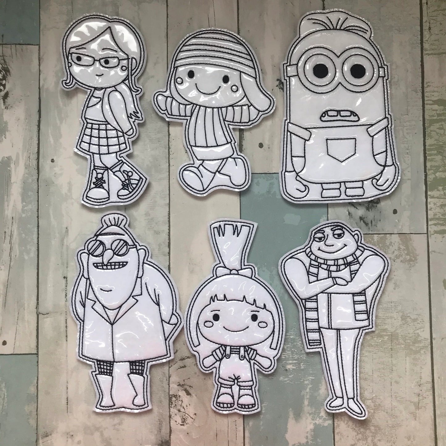 Yellow Helpful Friends Set 1 Colouring Dolls