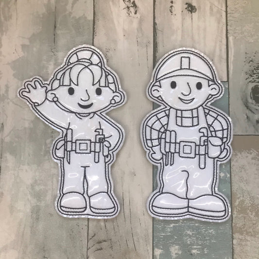 ConstructionFriends Colouring Dolls