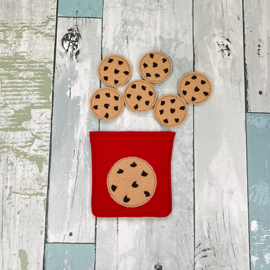 Chocolate Chip Cookies Felt Play Food