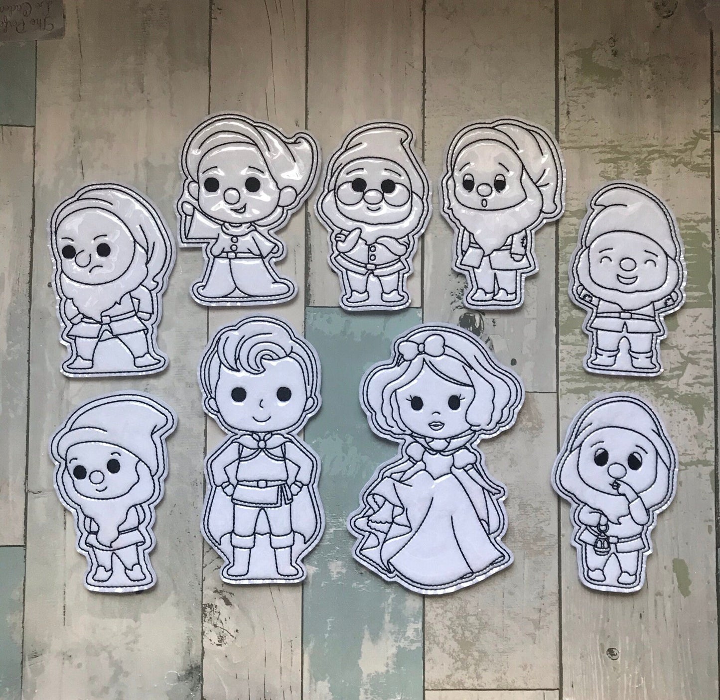 Princess Set 11 Colouring Dolls