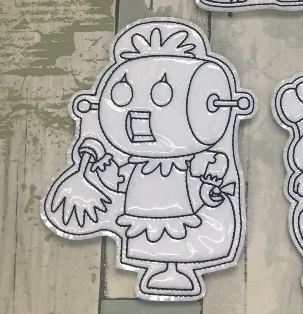 Futuristic Space Family Colouring Dolls