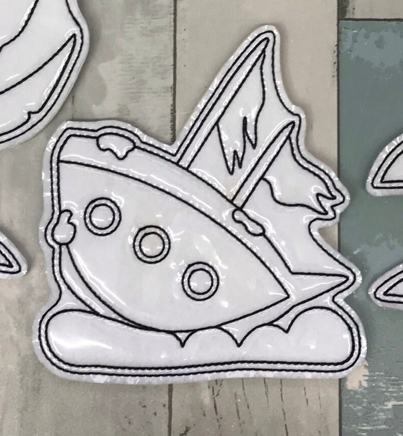 Pirate Sharks Colouring Dolls